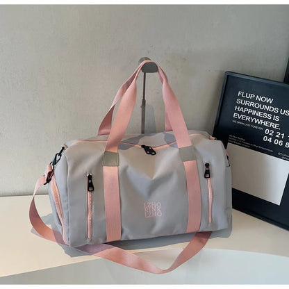 Fashion Travel Bags For Women Large Capacity Men's Sports bag Waterproof Weekend Sac Voyage Female Messenger Bag Dry And Wet