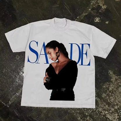 Rapper Frank Retro Graphic T Shirt Men's Hip Hop Ocean Album Clothing T-Shirts Y2k Unisex Blond Fashion Oversized Cotton T-shirt