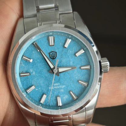 Watchdives 38mm Men Quartz Watch VH31 Sweep Seconds Movement ice Crystal Titanium Waterproof Watches WD0003B WD0003C WD0003D