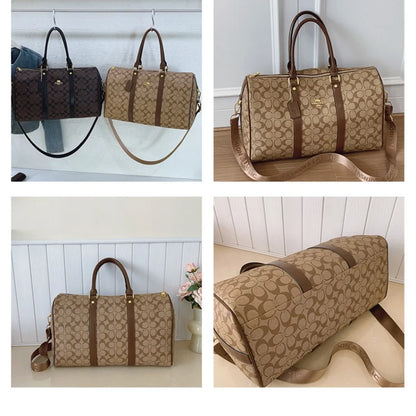 Women's Classic Boston Handbag Large Capacity Elegant Travel Duffle Bags for Women Weekend Luggage Travel Shoulder Bag