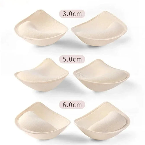 5 6 3 cm Sponge Padded Bra Thick Push Up Bra Pads Inserts Women Underwear Breast Lift Breathable Bra Pad Lining Swimsuit Insert