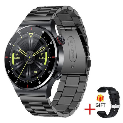 LIGE ECG+PPG Bluetooth Call Smart Watch Men 2023 Sports Bracelet NFC Waterproof Custom Watch Face Men SmartWatch For IOS Android