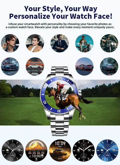 New 2026 Style Luxury Smart Watch Dials Answer Call For Men Waterproof Sport Digital Business Smart Watches For Gift Smart Band