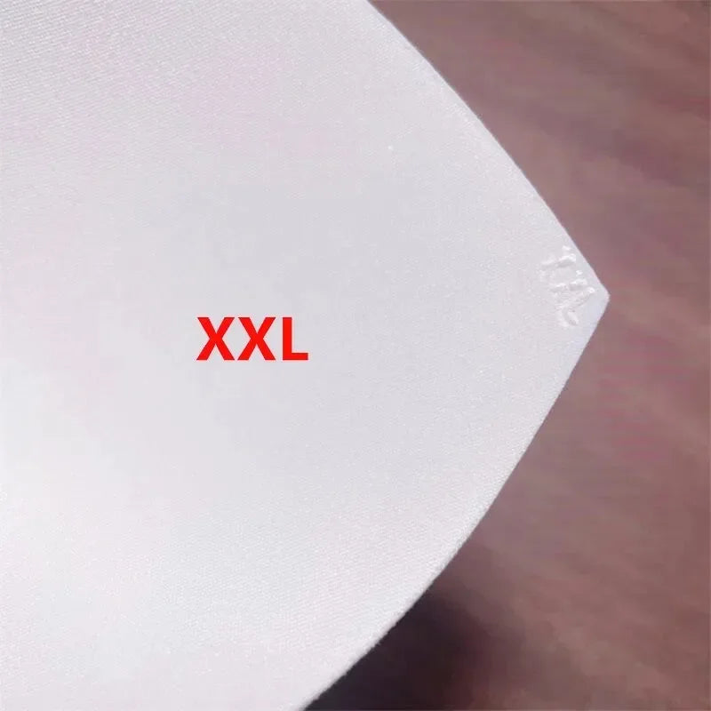 4Pair.Large Size Breathable Thin Sponge Chest Pad Soft Skin Friendly Sweat Absorbing Summer Dress Swimsuit Chest Cup