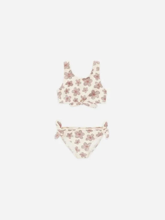 Kids Printed Swimwear for Girl Two Pieces Bikinis Set 2025 Summer Designer Boy Trunks Swimsuit Floral Striped Bathing Suit