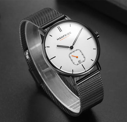 Top Luxury Brand Watch Mens Chronograph Clock Male Quartz Wristwatch Men's Watches Relogio Masculino Military Sport Silver Watch