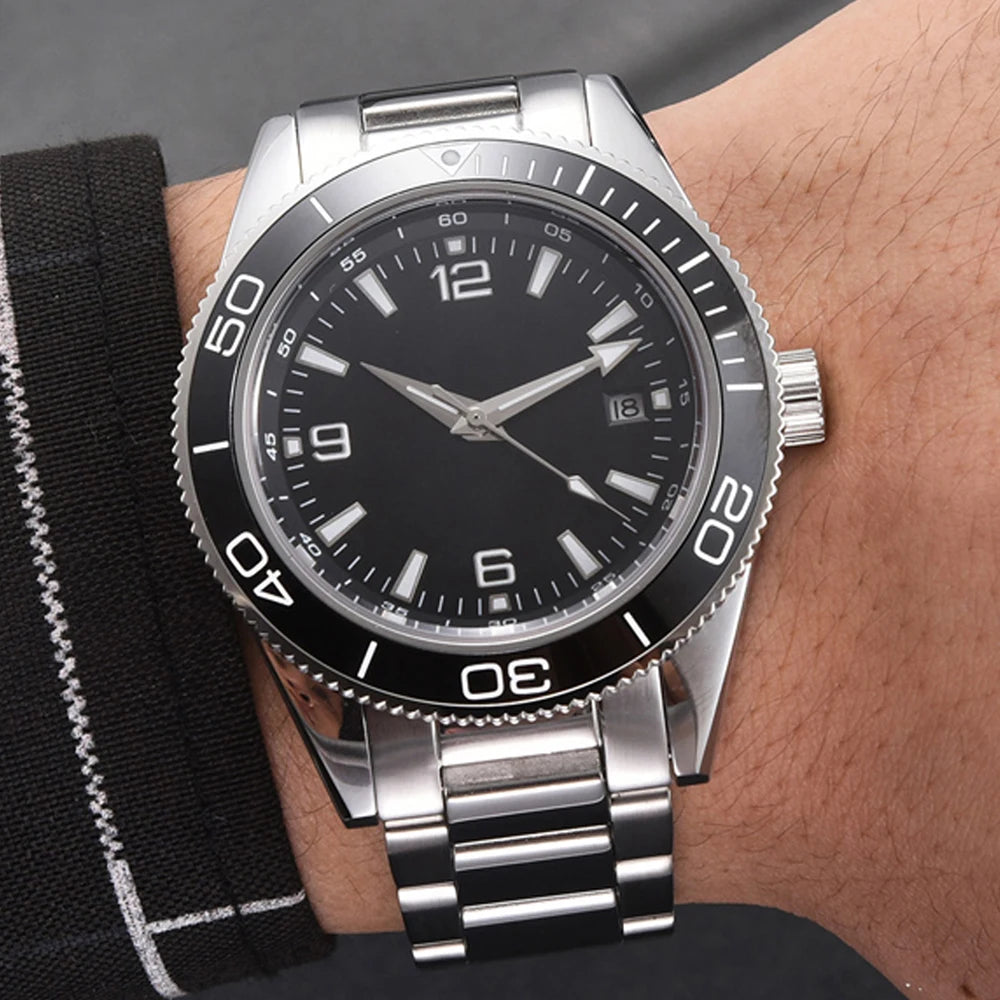 Luxury Corgeut Automatic Mens Watches Ceramic 10bar Swim Stainless Steel NH35A Watch Men Mechanical Wristwatch Relogio Masculino