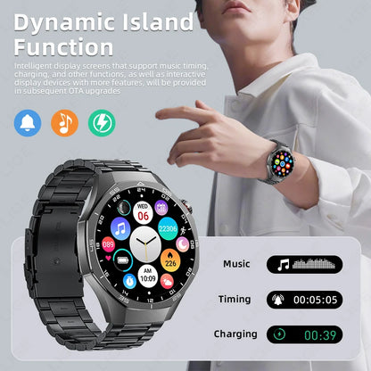 LIGE New ECG Men's Smart Watch HD Screen Heart Rate Health Smart Watches Bluetooth Call Smartwatch For Men Women Holiday Gifts