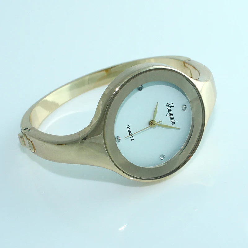 Fashion Lady Women Watches Stainless Steel Bracelet Quartz Casual Watch Dress Wrist Watch Gift