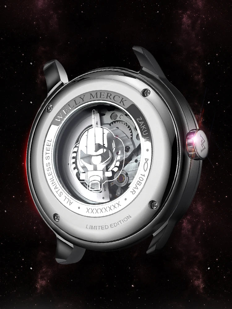 WM Watch Automatic Mechanical Watches Man Stainless Steel Waterproof MIYOTA 82S7 Limited Edition Welly Merck Watch Joint Series