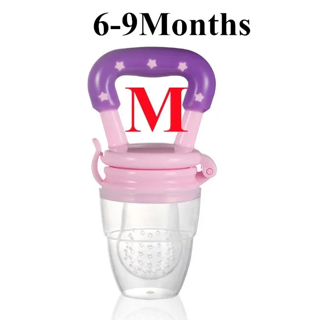 Baby Fruit and Vegetable Teether Fresh Food Supplement Toys Infant Fruit Teething Silicone Pouches Baby Feeding Tableware