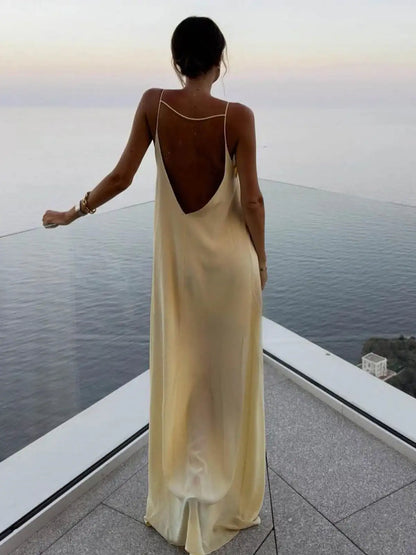 Ashgaily White Dress Women Halter Cotton Long Dress Lace Elegant Party Outfits Ladies Sexy Club Clothes