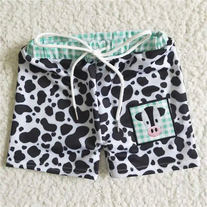 Wholesale Children Summer Grey Camo Print Swimsuit Kid Stretchy Swimwear Infant Matching Baby Boy Girl Swimming Trunks Shorts