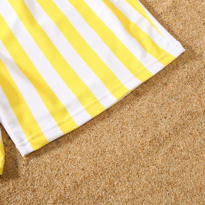 Mother and Daughter Matching Clothes Swimsuit 2026 New Family Swimwear Ruffles One-Piece Suit Swimming Shorts Vacation Beachwear