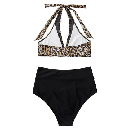 High Waist Bikini Set Sexy Push Up Swimsuit Women Black Beachwear Tummy Control Swimwear Adjustable Bathing Suit Bikinis 2024