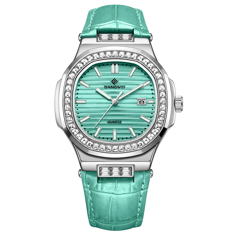 LIGE New Fashion Date Couple Watches 30M Waterproof Luminous Valentine's Day Gift Stainless Steel Watch Men Women Quartz Watch
