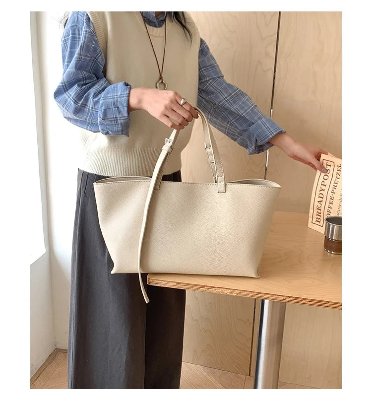Casual Soft Tote Women Bag PU Leather Shoulder Bags for Women 2026 NEW High Quality Handbags and Purses Large Shopper Purses