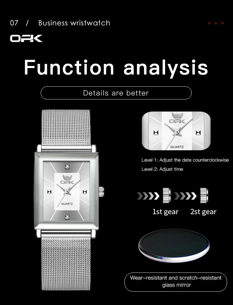 OPK 6029 Watches For Men Casual Simple Original  Automatic  Watch  Quartz Watch Waterproof  Wristwatch Reloj Hombre