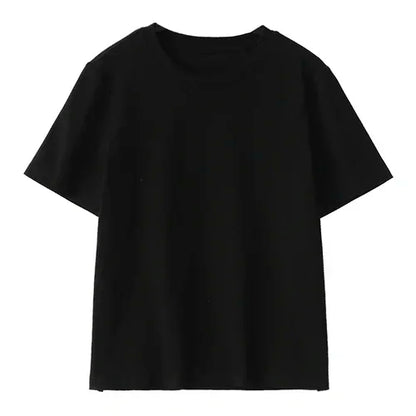 CHIC VEN Women's Tees Basic O Neck Short Sleeve Pullover T-shirt for Woman Solid Female Top Casual Ladies Tshirt Summer 2024