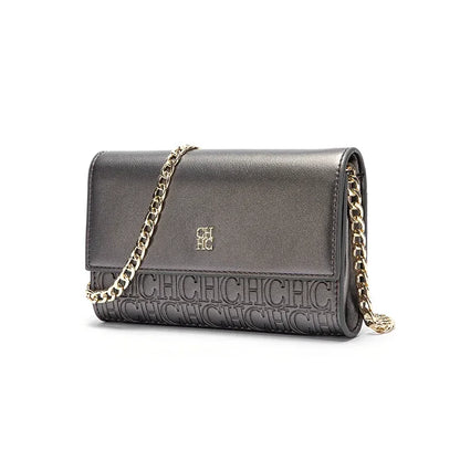 CH Fashion Women's Shoulder Bag with Letter Printing Design 2025 Festival Essential Versatile Women's Chain Bag