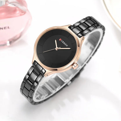TOP Luxury Rose Gold Women's Watch Stainless Steel Ladies Wrist Watches Relogio Feminino Fashion Female Hour Reloj Mujer