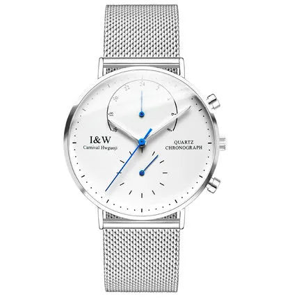 Carnival Brand Luxury Watches for Man Fashion Waterproof Rose Gold Silver Military Clock Men Quartz Wristwatches Reloj Hombre