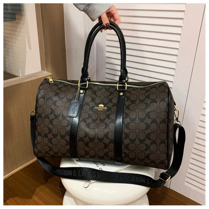 Women's Classic Boston Handbag Large Capacity Elegant Travel Duffle Bags for Women Weekend Luggage Travel Shoulder Bag