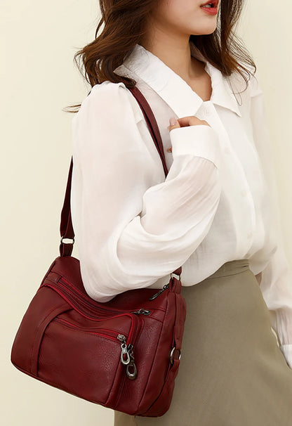 High Capacity Women Tote Bag High Quality Leather Ladies Handbags Leisure Shoulder Bag Small Crossbody Bags For Women 2024 New