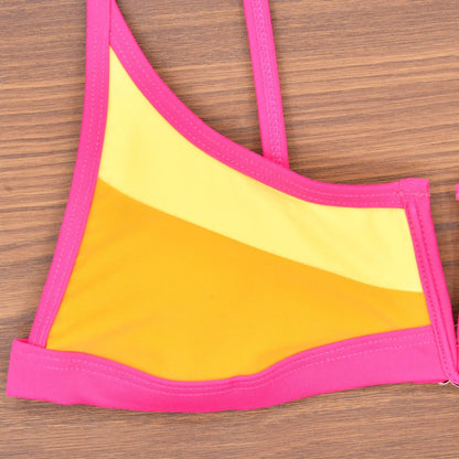 Splicing Denim V Shaped Thong Bikini Women Swimsuit Female Swimwear Two Pieces Bikini Set Bather Push Up Bathing Suit Swim Lady