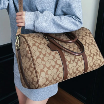Women's Classic Boston Handbag Large Capacity Elegant Travel Duffle Bags for Women Weekend Luggage Travel Shoulder Bag