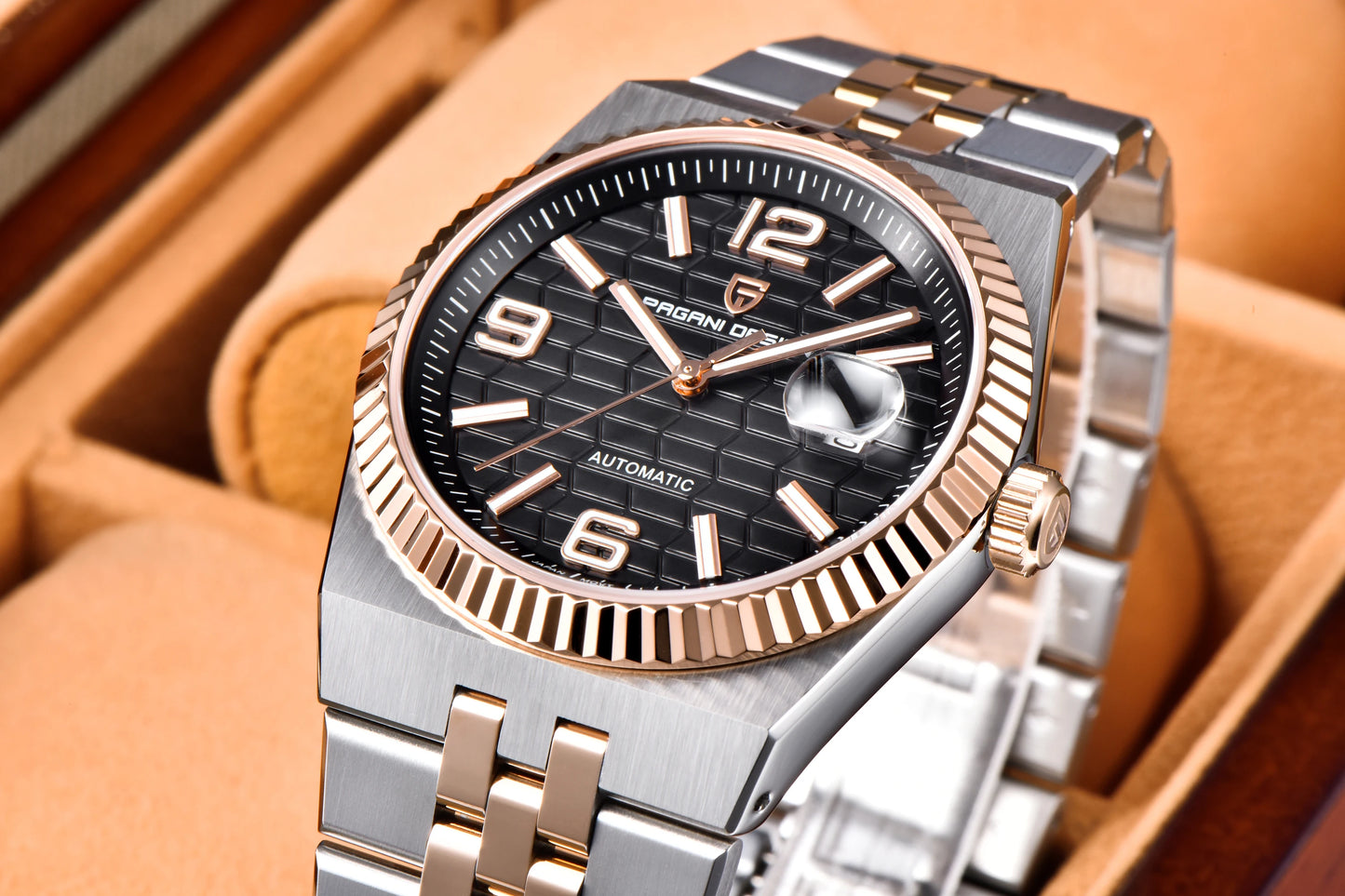 PAGANI DESIGN Watches Luxury Retro Mechanical Watches For Men Sapphire Glass New Waterproof Luminous Stainless Steel Men's Watch