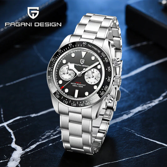 Pagani design Panda retro men's watches 2026 new top business quartz watch men's VK64 chronograph AR Sapphire sports clock reloj
