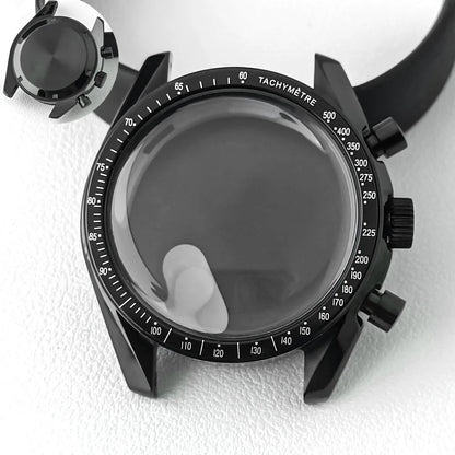 39.7mm MoonSwatch Chronograph Watches Stainless Steel Case Fit VK63 Movement Accessories Sapphire Glass Watch 20mm Strap Moon