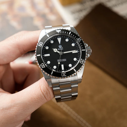 Watchdives WD5513Q Watch VH31 Sweep Second Movement Stainless Steel Sapphire Crystal Business Wristwatch Vintage Watches