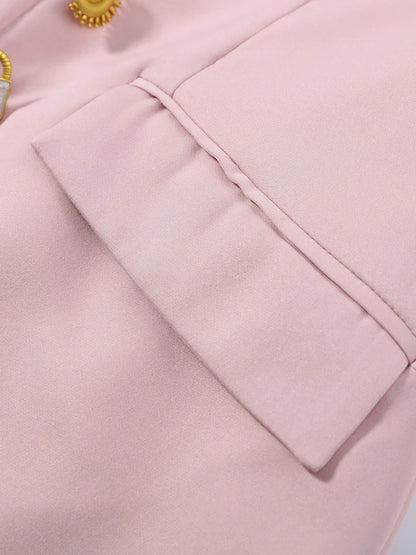 Women's High Neck Bodycon Midi Dress Short Sleeve Gold Button Split Hem Dresses 2026 Female Elegant Formal Evening Party Robe