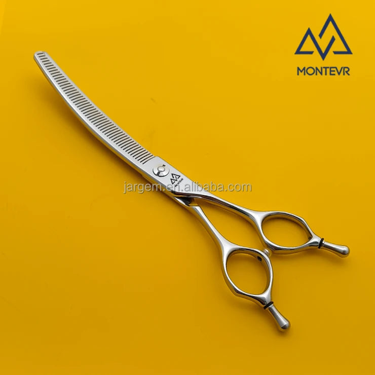 Quality VG10 Pet Grooming Scissors 7 Inch 52 Teeth Curved Dog Grooming Scissors Pet Grooming Products