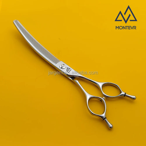 Quality VG10 Pet Grooming Scissors 7 Inch 52 Teeth Curved Dog Grooming Scissors Pet Grooming Products