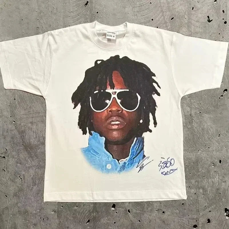 Rapper Frank Retro Graphic T Shirt Men's Hip Hop Ocean Album Clothing T-Shirts Y2k Unisex Blond Fashion Oversized Cotton T-shirt