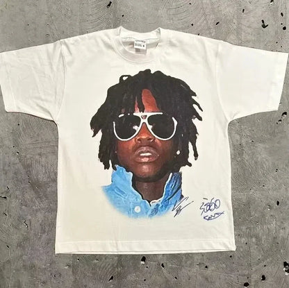 Rapper Frank Retro Graphic T Shirt Men's Hip Hop Ocean Album Clothing T-Shirts Y2k Unisex Blond Fashion Oversized Cotton T-shirt