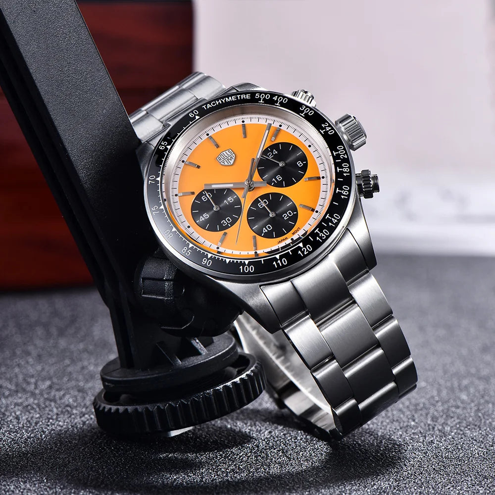 2026RollsTimi Luxury Quartz Watches men's Vk63Movt sports Chronograph men's fashion sapphire all-steel diving watch reloj hombre