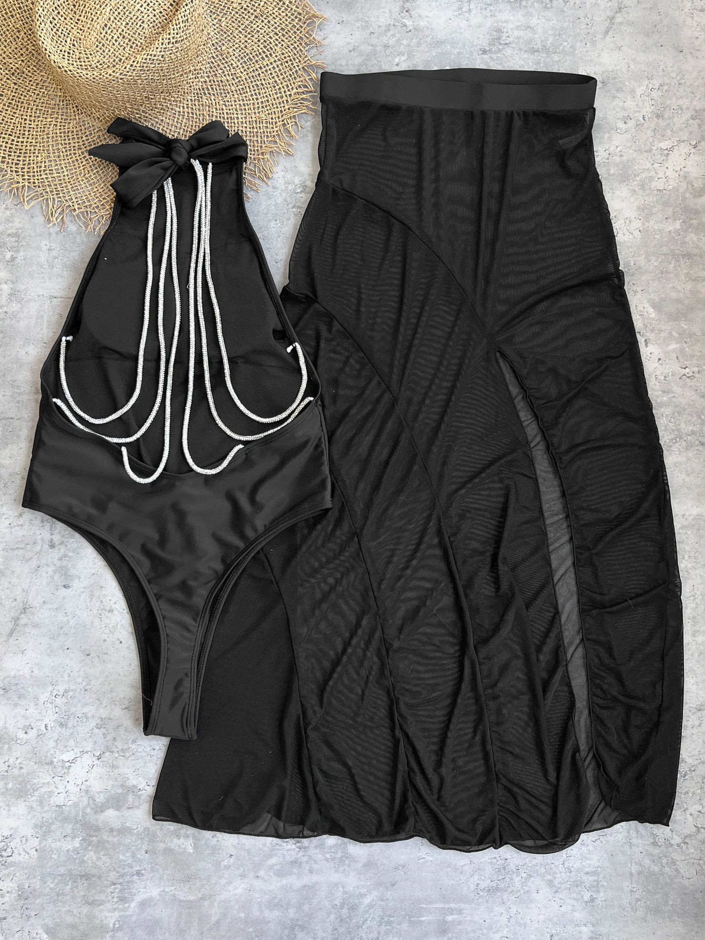 Buckle Off Shoulder Bikini With Skirt Women Swimsuit 2025 Trend Biquini Swimwear Lady Holiday Bath Suit Female Beachwear Outfits