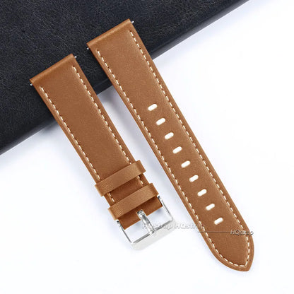Genuine Calfskin Leather Watchbands Quick Release Watch Band 20mm 22mm for Smartwatch Strap Men Women Watches Accessories Belt