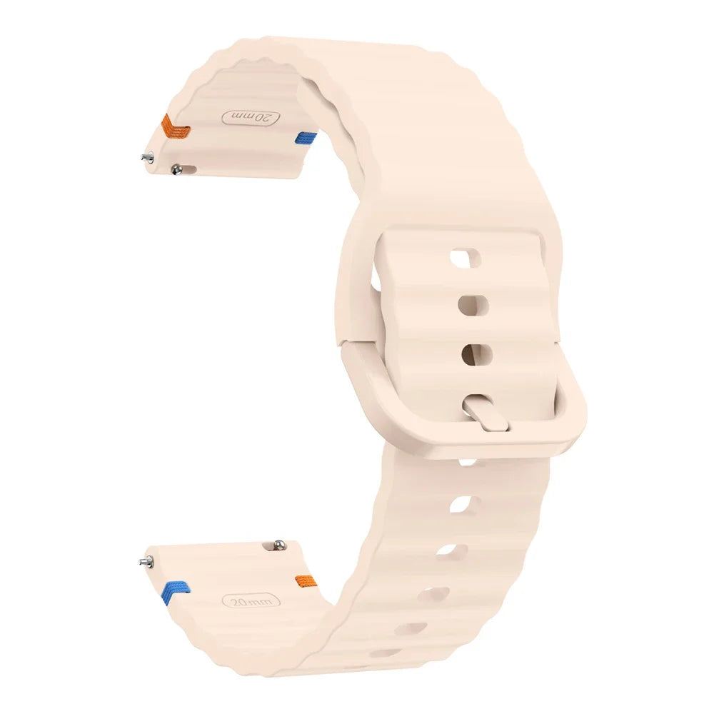 22mm Watch Strap For Xiaomi Watch 2 Pro S4 sport S3 S2 S1 Active/Mi Watch color 2 Smartwatch Watches Band Silicone Wave Bracelet