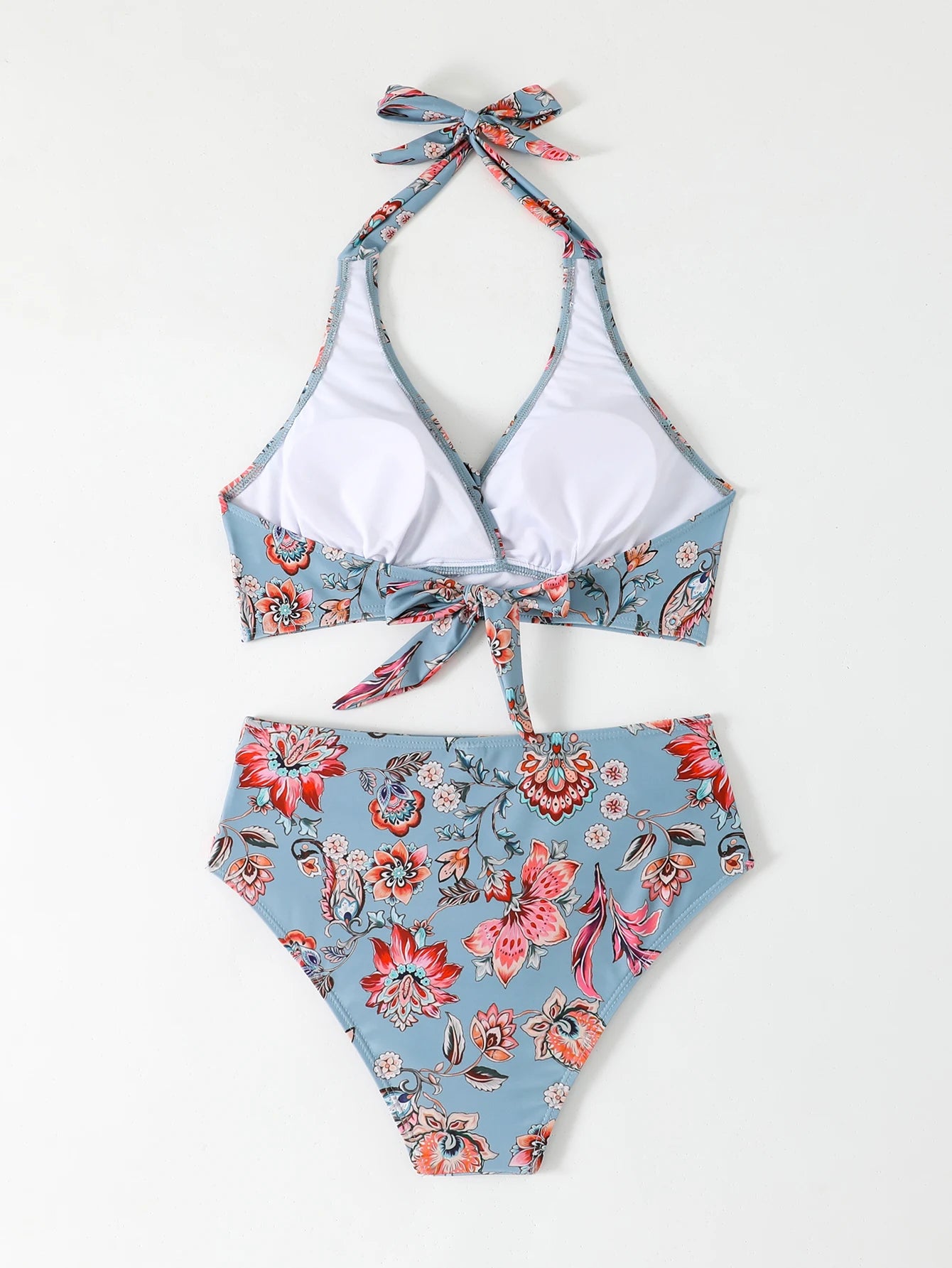 U-wire Bikinis 2026 Women High Waist Swimwear Solid Swimsuit Female Beachwear Summer Bathers Bathing Swimming Swim Suit XL