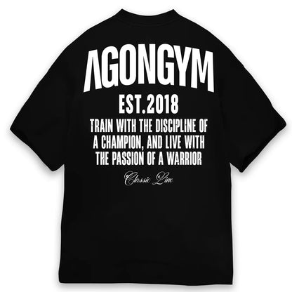 AGONGYM New Fashion Trend Men T-shirt Sports Cotton Short Sleeves Loose Shirts Bodybuilding Fitness Comfortable Slim Fit Tee Top