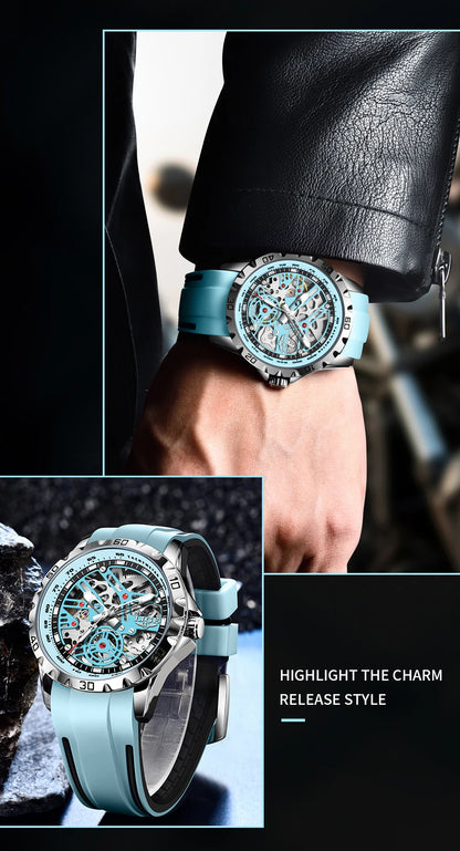 LIGE Top Luxury Automatic Watch For Men Mechanical Watches Men Sports Waterproof Stainless Steel Men Watch Reloj Hombre