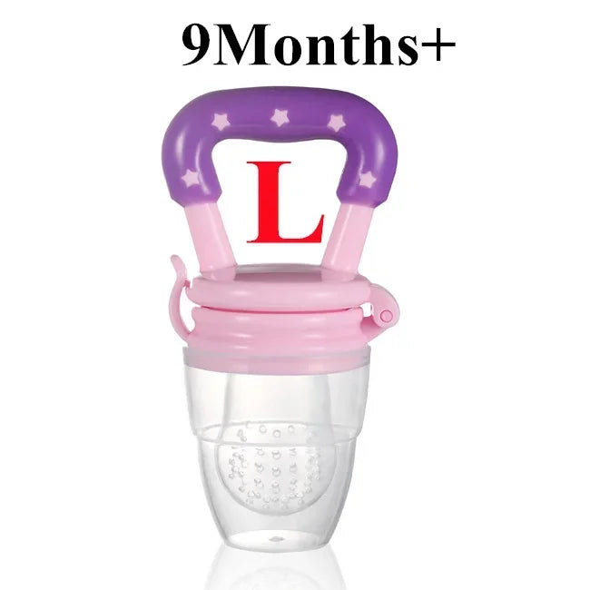 Baby Fruit and Vegetable Teether Fresh Food Supplement Toys Infant Fruit Teething Silicone Pouches Baby Feeding Tableware