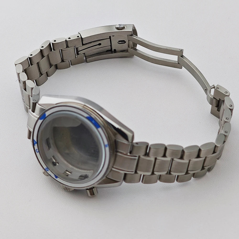 39.7mm Case Watches Metal Case Fits VK63 Movement Accessories Sapphire Glass Equipped With Bezel And Strap VK63 Dial