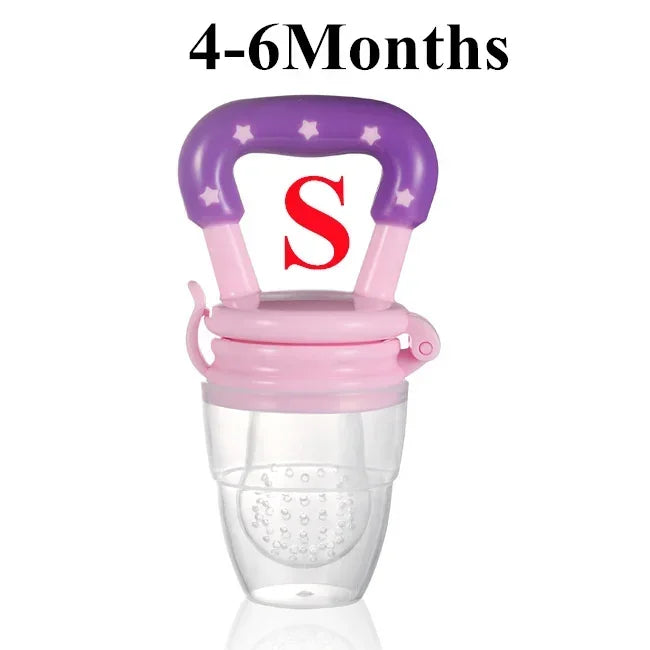Baby Fruit and Vegetable Teether Fresh Food Supplement Toys Infant Fruit Teething Silicone Pouches Baby Feeding Tableware