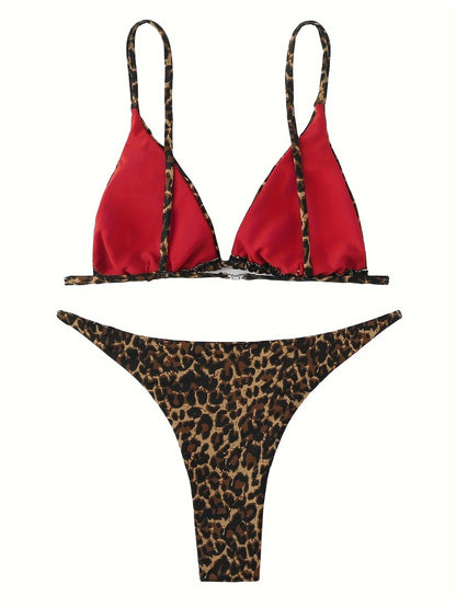 High Cut Micro Bikini Women Leopard Bandage Push Up Swimsuit Sexy Bathing Suit Padded Thong Swimwear Biquini Trajes De Baño 2026